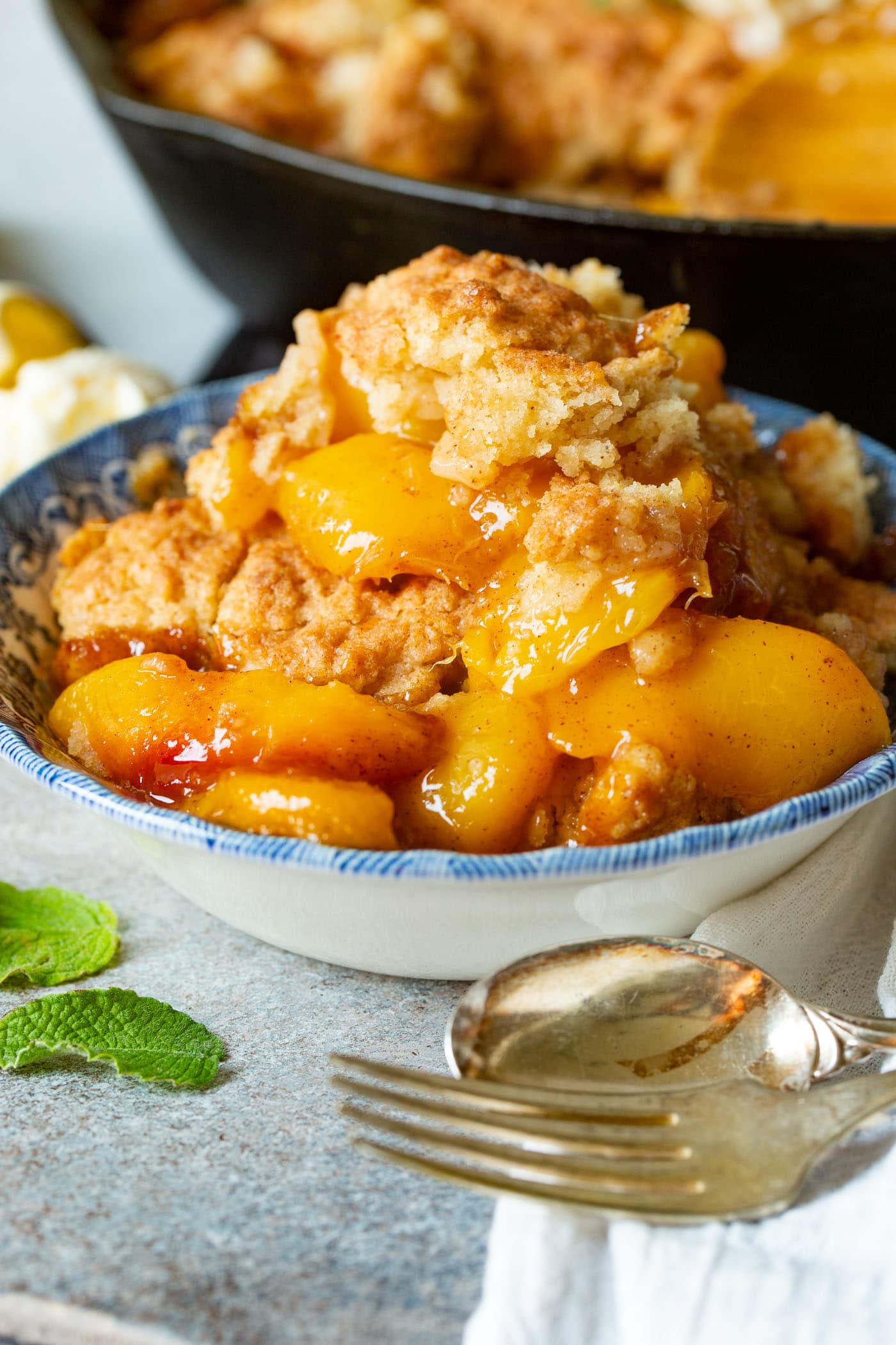 A southern style Peach Cobbler